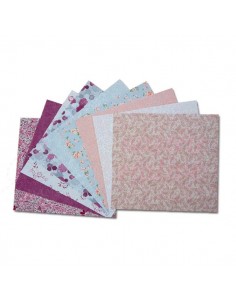 Assortiment 9 Tissus Patchwork 100% Coton  - 21cm x 21cm