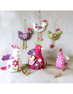 Kit Feutrine "Poupoules...