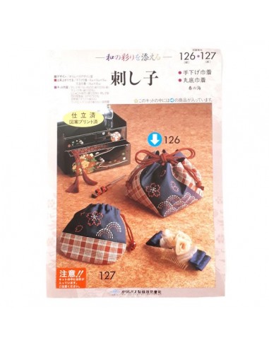 Kit Sashiko "Pochon Furoshiki" - OLYMPUS