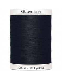 Fil à Coudre 100% polyester 1000m Gütermann - NOIR 000