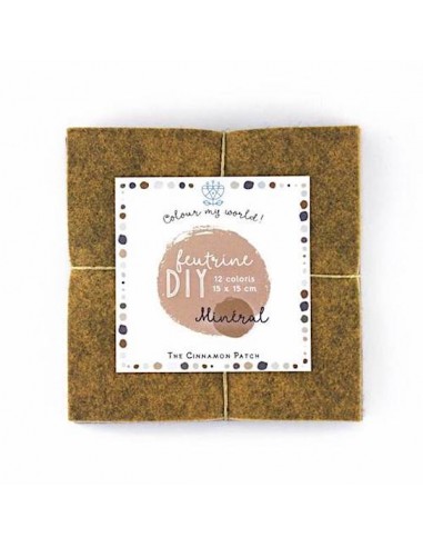 Assortiment de 12 Feutrines "Minéral"...