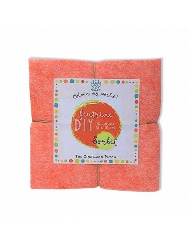 Assortiment de 12 Feutrines "Sorbet"...