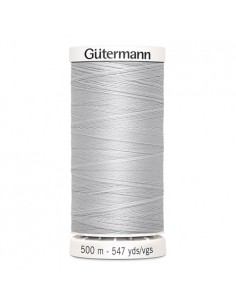 Fil à Coudre 100% polyester 500m Gütermann - GRIS CLAIR 8