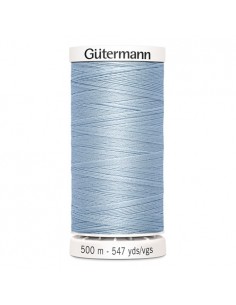 Fil à Coudre 100% polyester 500m Gütermann - BLEU CLAIR 75
