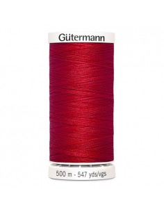 Fil à Coudre 100% polyester 500m Gütermann - ROUGE 156