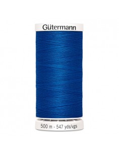 Fil à Coudre 100% polyester 500m Gütermann - BLEU ROY 322