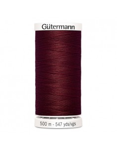 Fil à Coudre 100% polyester 500m Gütermann - BORDEAUX 368