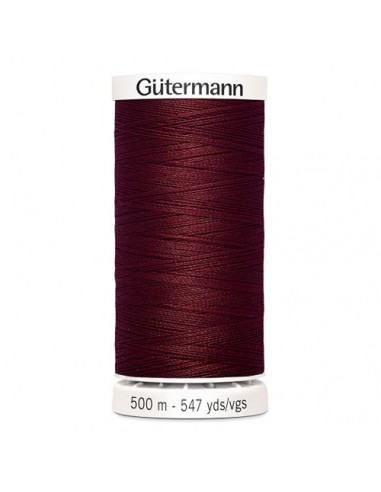 Fil à Coudre 100% polyester 500m Gütermann - BORDEAUX 368