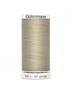 Fil à Coudre 100% polyester 500m Gütermann - BEIGE MOYEN 722