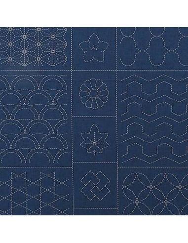 Panneau Sashiko à Broder "TSUMUGI" -...