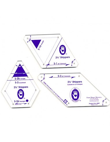 Gabarits pour Bandes de Tissu "2 1/2...