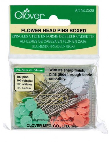 100 Épingles à Tête Fleur - CLOVER