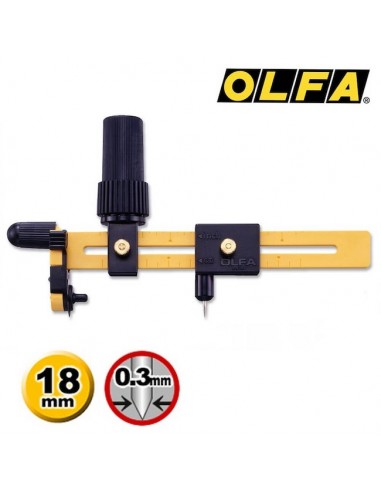 Cutter-Compas pour Cercles "Olfa" - PRYM
