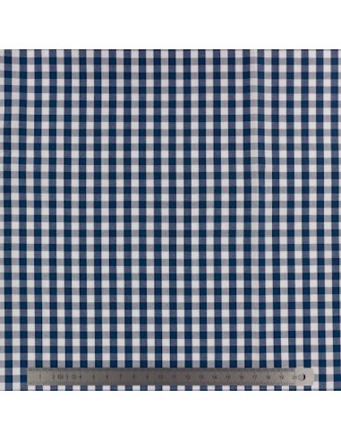 Tissu VICHY 6mm 100% Popeline de...