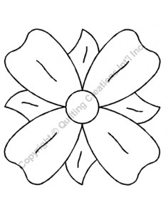 Stencil Motif "Fleur" - 10 cm
