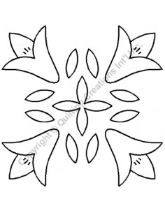 Stencil Motif "Tulipes" -...