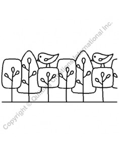 Stencil Bordure "Oiseaux...
