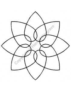 Stencil Motif "Rosace de...