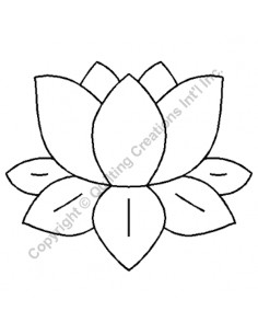 Stencil Motif "Nénuphar" -...