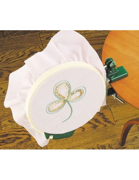 Tambour à Broder rotatif 360° - 18cm Clover