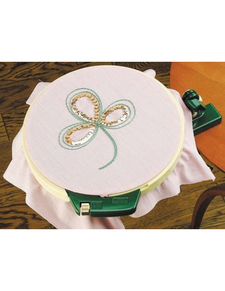 Tambour à Broder rotatif 360° - 18cm Clover