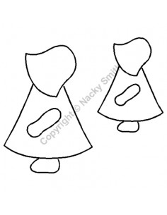 Stencil Motif "Sunbonnet...