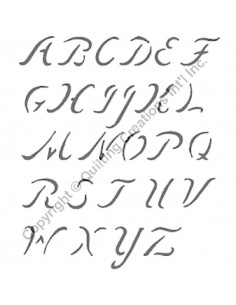 Stencil "Alphabet" - 4 cm