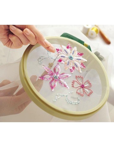 Tambour à Broder rotatif 360° - 18cm Clover