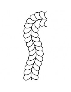 Stencil Bordure "Plumes" -...