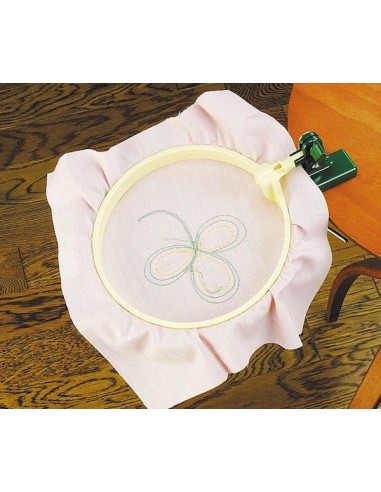 Tambour à Broder rotatif 360° - 18cm Clover