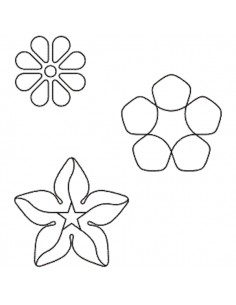 Stencil Motif "Trio Floral"...
