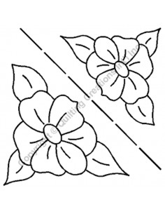 Stencil Angle "Fleurs...