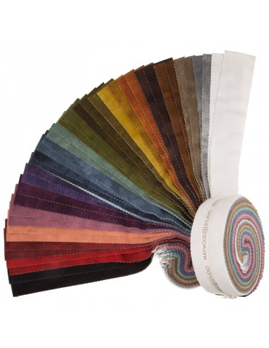 Roll de 40 Flanelles Color Wash "Woolies Flannel" de Maywood Studio