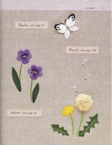 Fleurs de Jardins Brodées Main - YUKI...