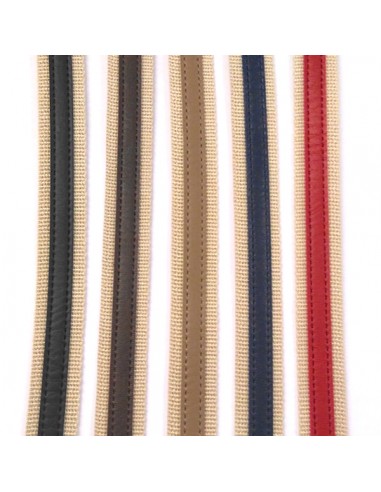 Sangle en Coton & Similicuir 20 mm -...