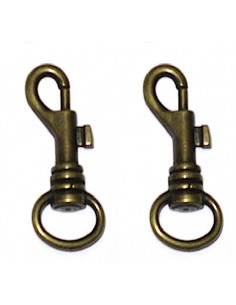 Lot de 2 Mini-Mousquetons à...