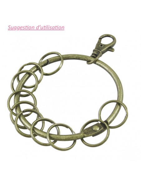 Anneau Ouvrable de 7.5 cm - Bronze - La Couserie Créative