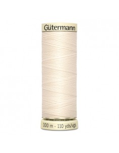 Fil à Coudre 100% polyester 100m Gütermann - BEIGE CLAIR 802