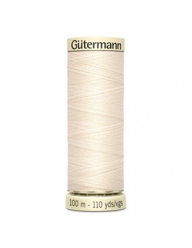 Fil à Coudre 100% polyester 100m Gütermann - BEIGE CLAIR 802