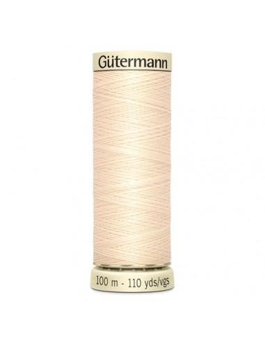 Fil à Coudre 100% polyester 100m Gütermann - CREME 414