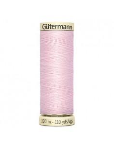 Fil à Coudre 100% polyester 100m Gütermann - ROSE POUDRE 372