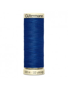 Fil à Coudre 100% polyester 100m Gütermann - BLEU FRANCE 214
