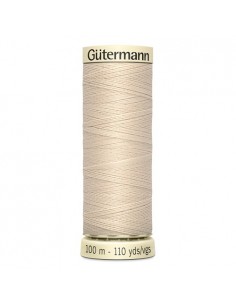 Fil à Coudre 100% polyester 100m Gütermann - BEIGE CLAIR 169