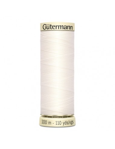 Fil à Coudre 100% polyester 100m Gütermann - BLANC CASSÉ 111