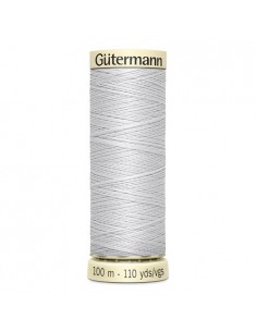Fil à Coudre 100% polyester 100m Gütermann - GRIS PERLE 8