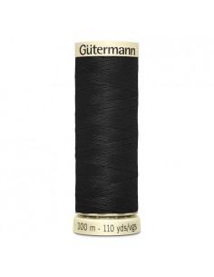 Fil à Coudre 100% polyester 100m Gütermann - NOIR 000