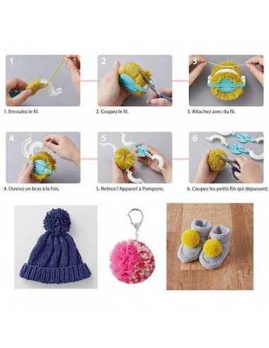 Set de 4 Appareils à Pompons - CLOVER