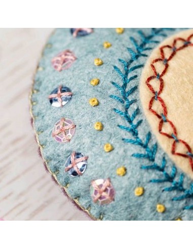 Mini Kit Feutrine "Cœur Brodé" -...