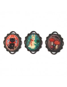 Pendentif Ovale Bronze - 3...