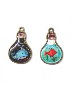Pendentif "Ampoule" Bronze...